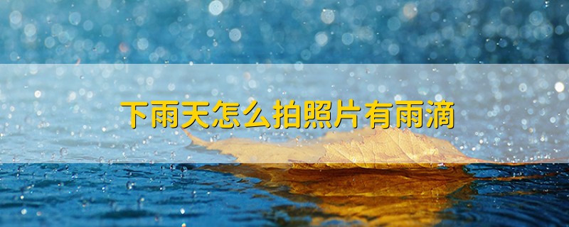 下雨天怎么拍照片有雨滴